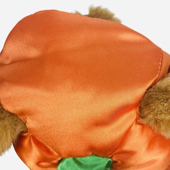 RARE Vintage Dan Dee Pumpkin Teddy Bear Halloween Trick or Treat Plush Hard Body - Picture 15 of 16